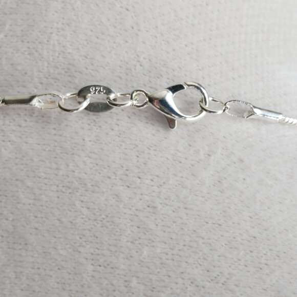 100% ARTISAN Natural Labradorite Moonstone Pendant Sterling Necklace - Picture 5 of 5